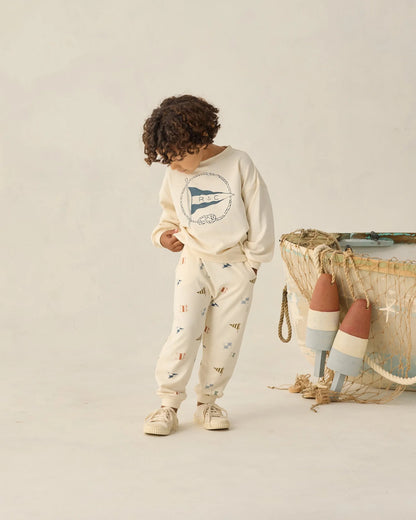 Sweatshirt Nautical Flag + Sweatpant Flags