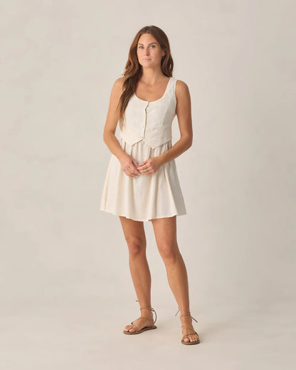 Women's Summer Vest Dress Ivory