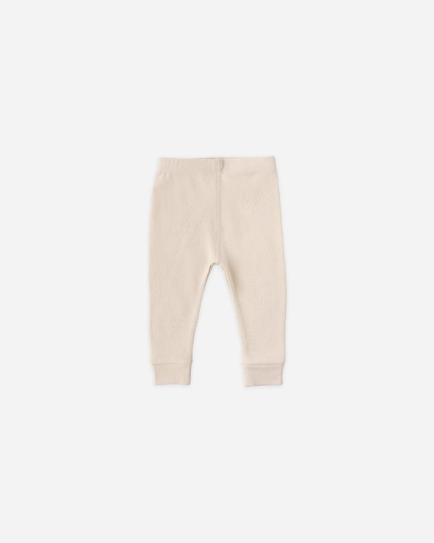 Ribbed Henley Bodysuit + Legging Set- Ecru
