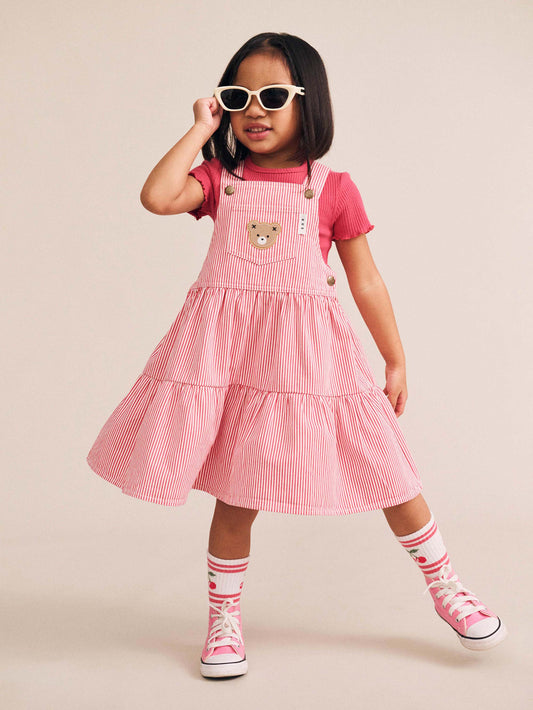 Classic Stripe Pinafore Dress
