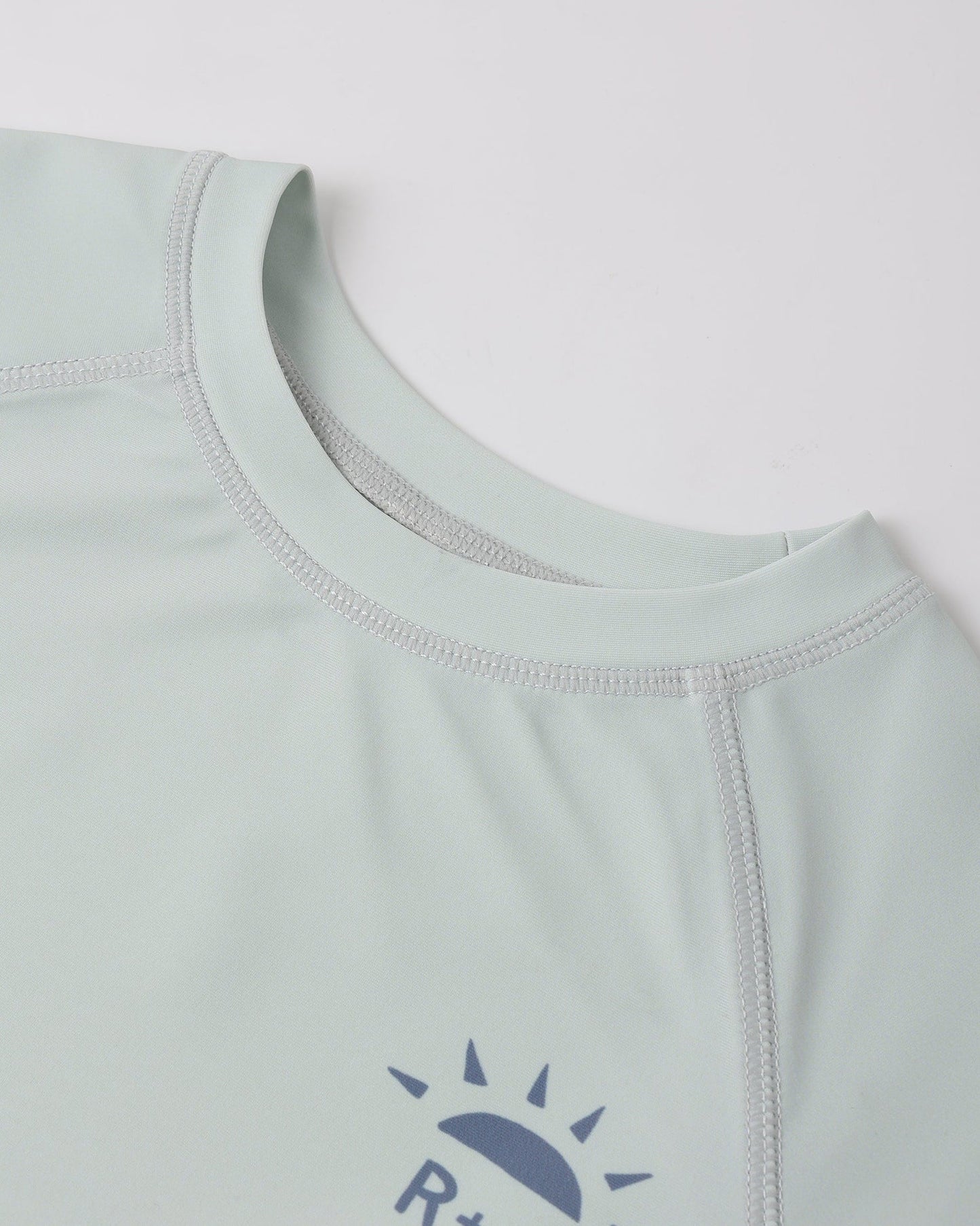 Long Sleeve Rashguard Seafoam + Swim Trunk || Wave Stripe