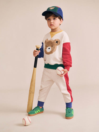 Furry Huxbear Colour Block Sweatshirt + Trackpant Set
