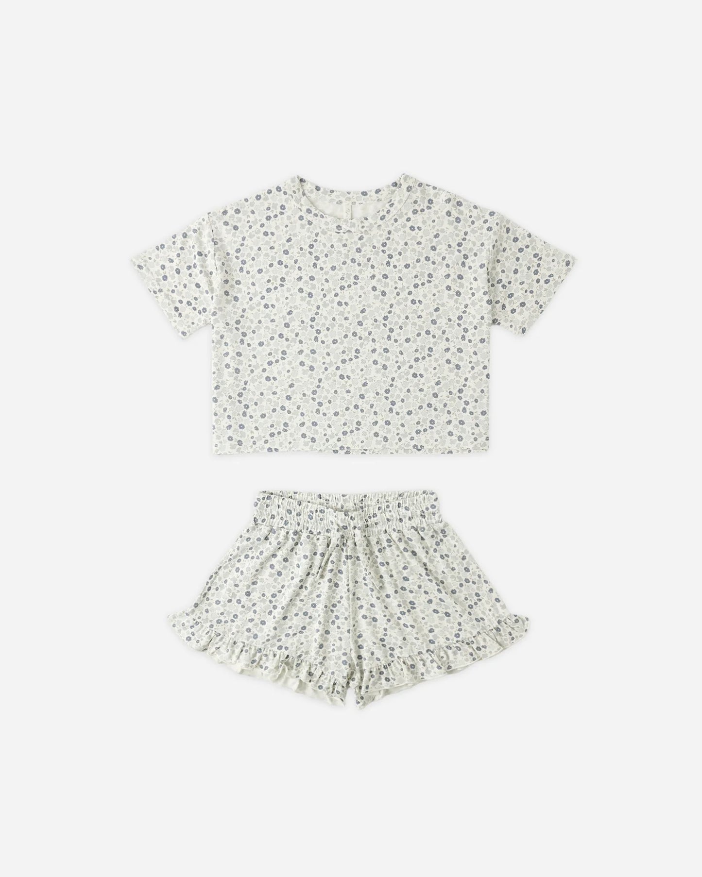 Mosie Set || Blue Ditsy