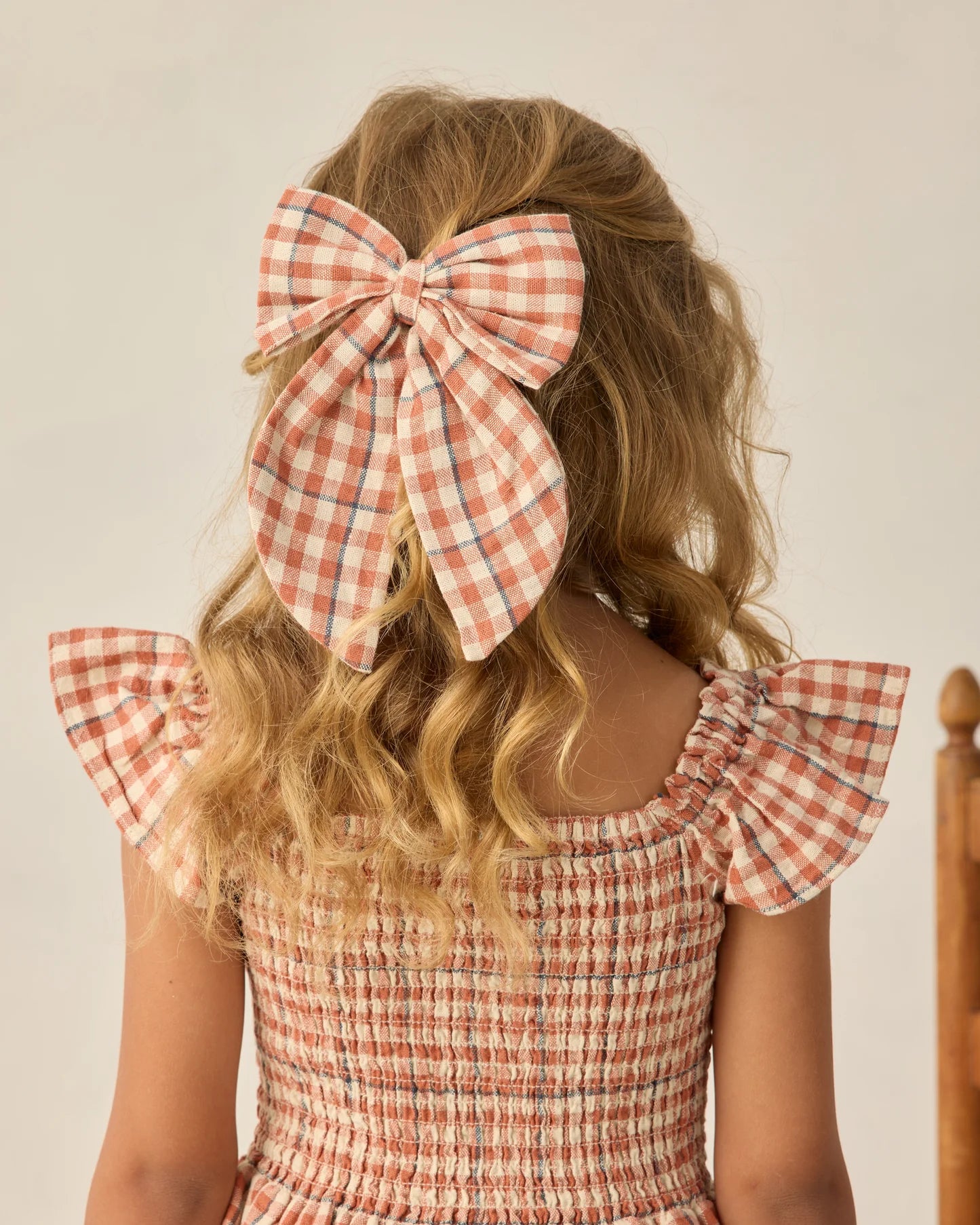 Oversized Bow || Poppy Gingham