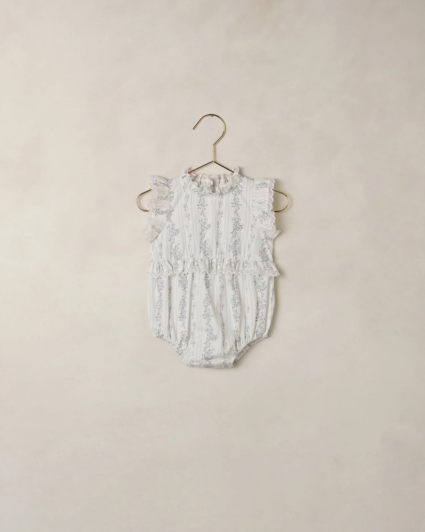 Alice Romper French Floral Stripe