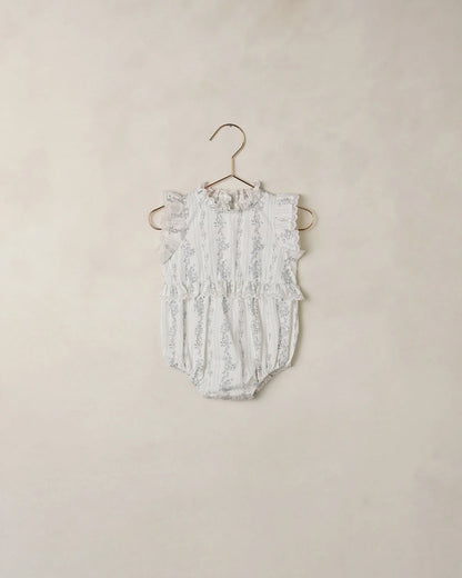 Alice Romper French Floral Stripe