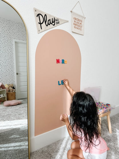 Magic Playwall - Kids Arch Magnetic Chalkboard Wall Decal | Caramel