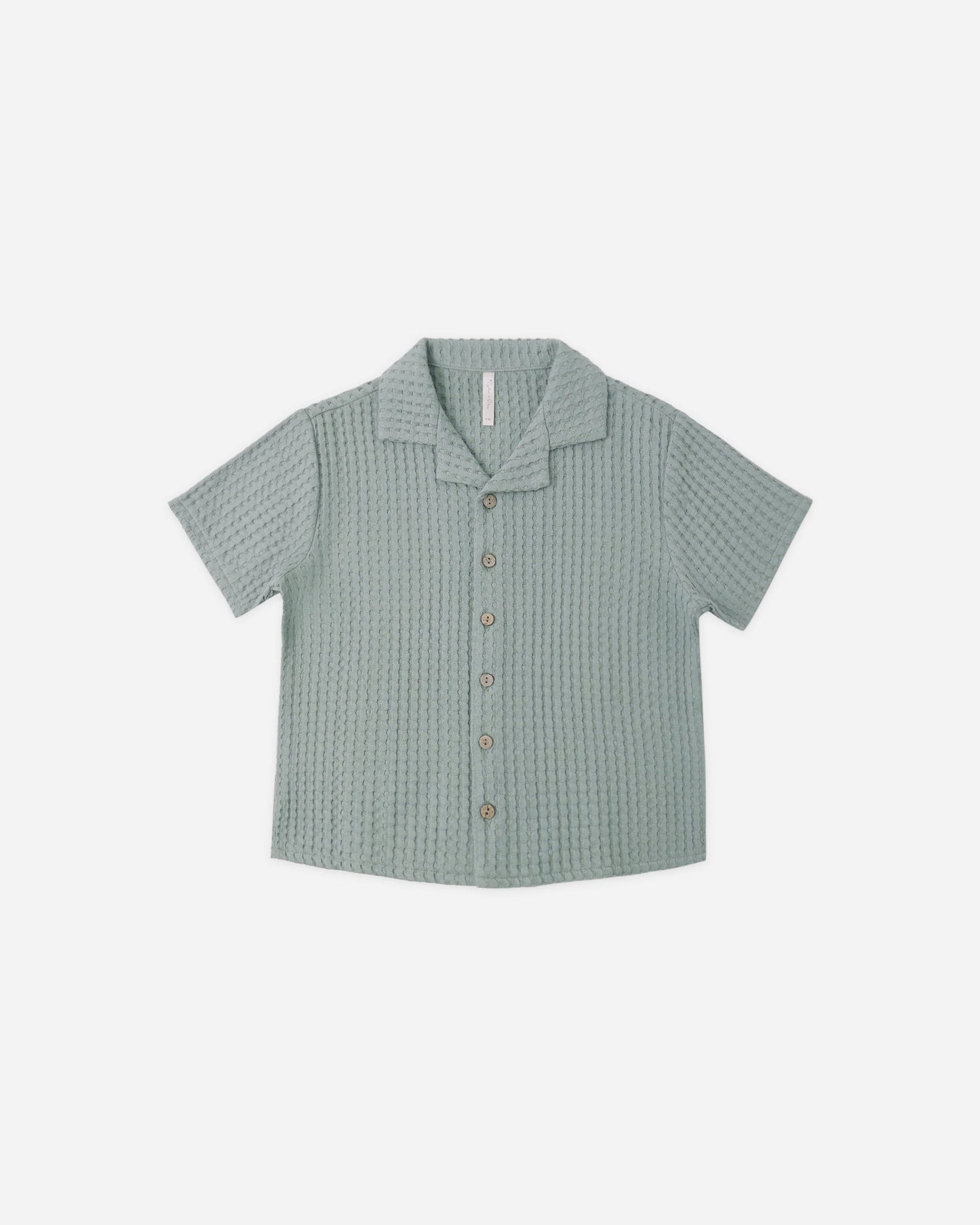 Lapel Collar Shirt Sea Green