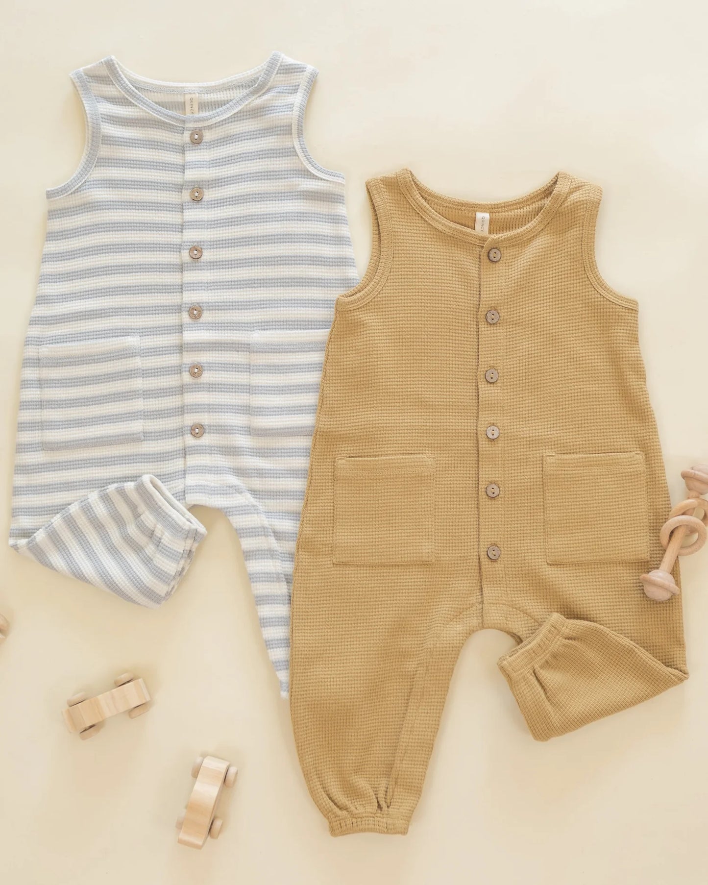 Waffle Jumpsuit Sky Stripe