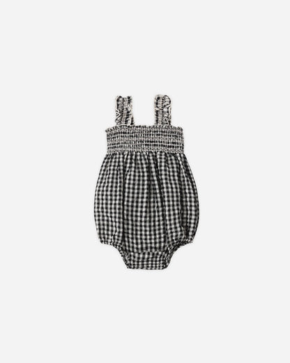 Julia Romper Black Check