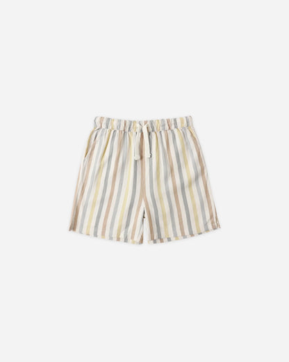 Collared Short Sleeve Shirt + Perry Short Set- Valencia Stripe