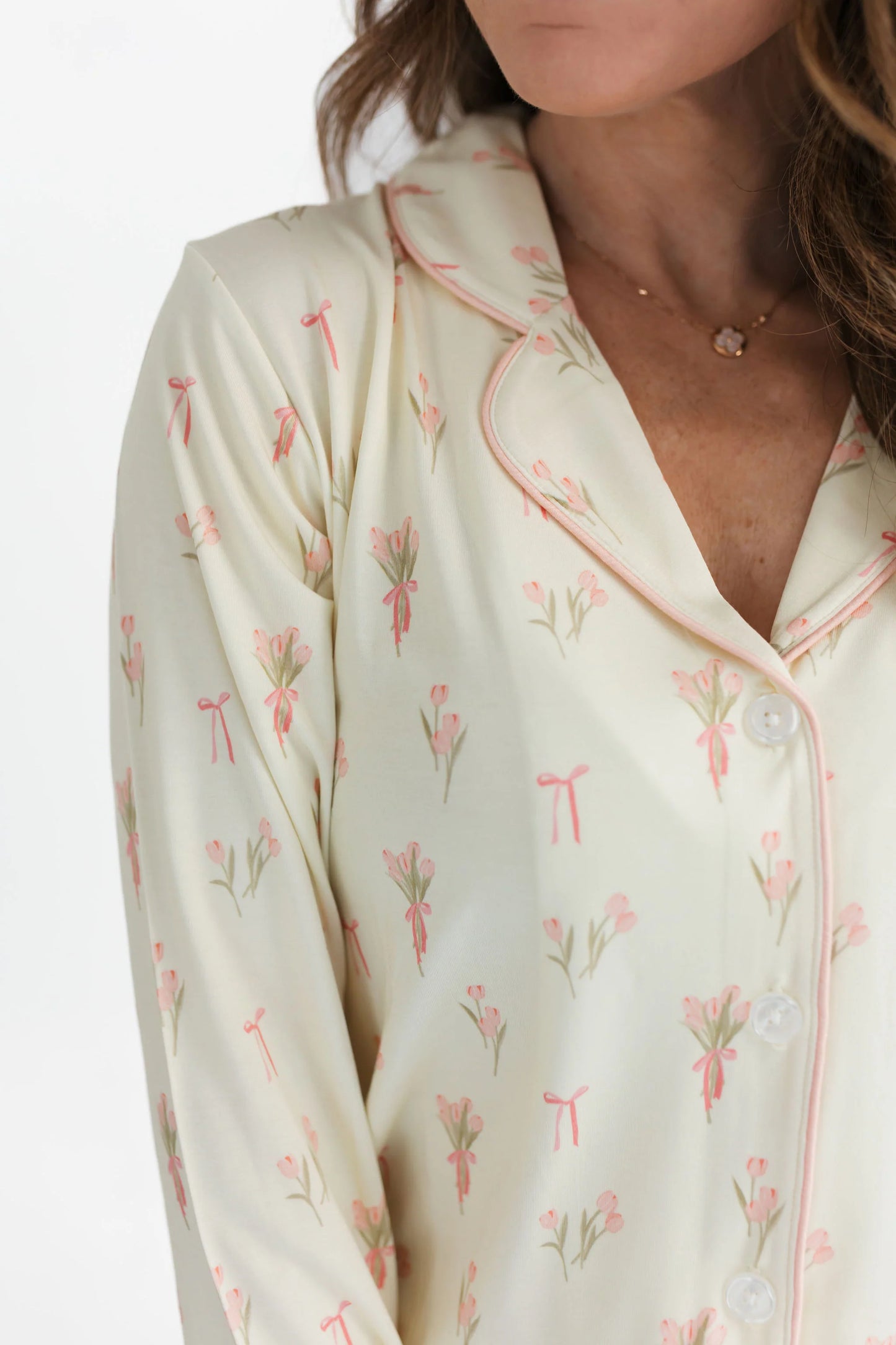 Tulip Fields Women's Long Sleeve Short Set