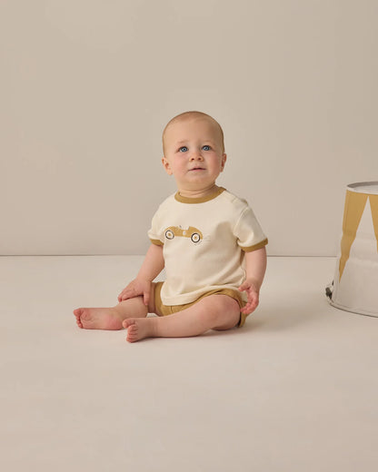 Ringer Tee Race Car + Play Short Honey