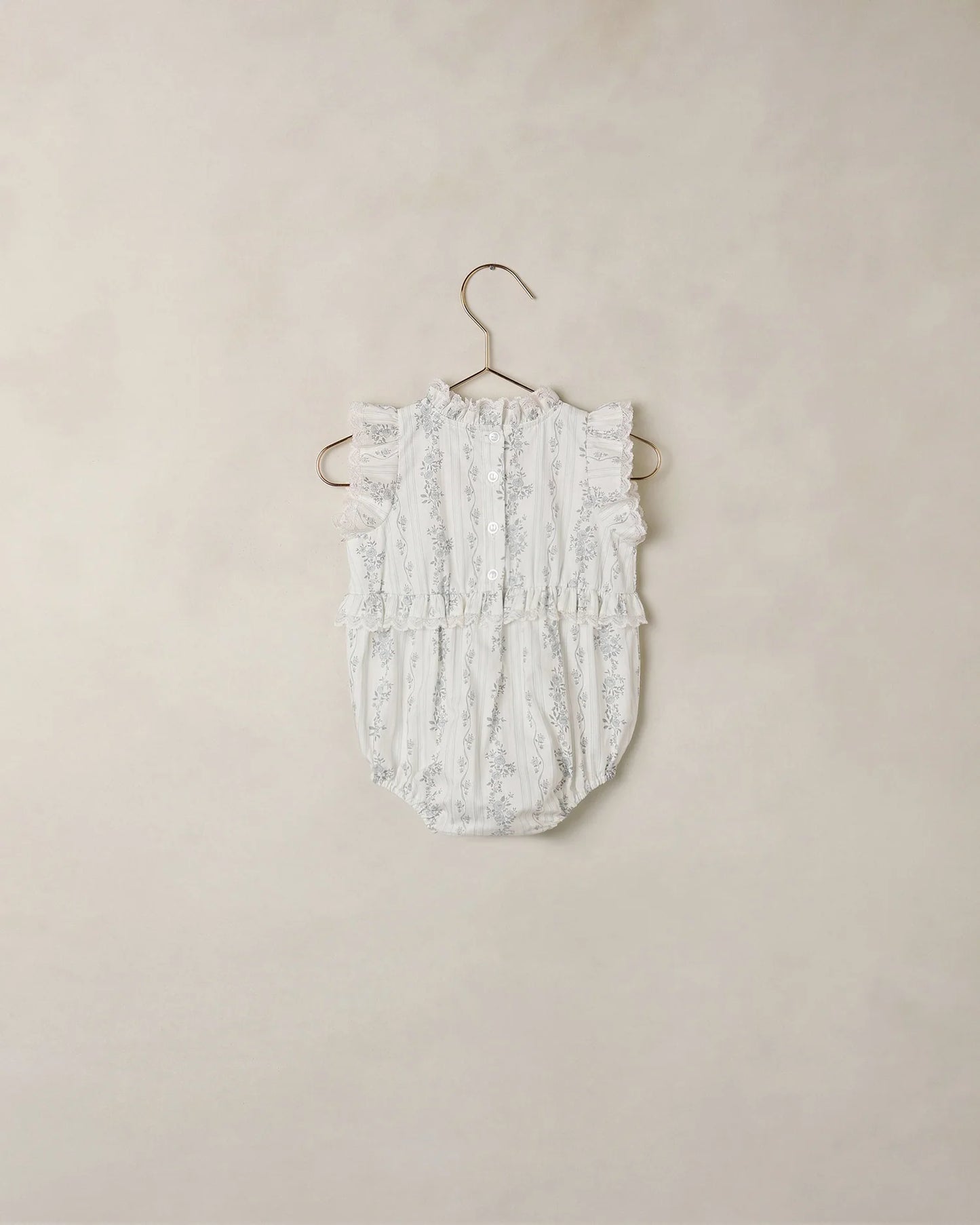 Alice Romper French Floral Stripe