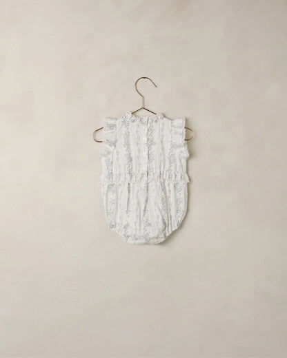 Alice Romper French Floral Stripe