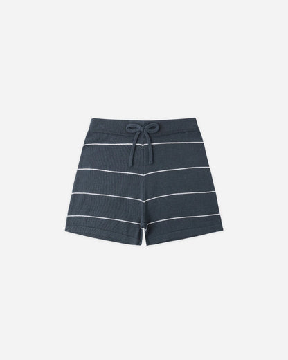 Chandler Knit Polo Navy Stripe