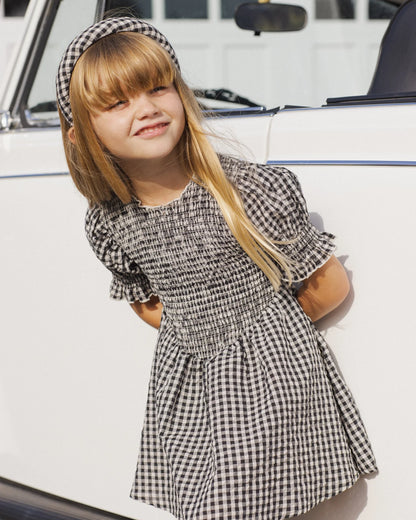 Padded Headband Black Check