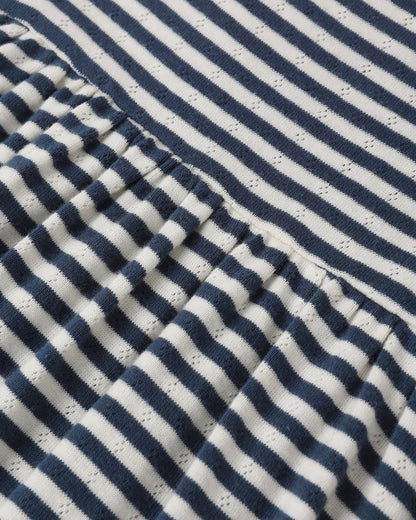 Lea Dress Navy Stripe