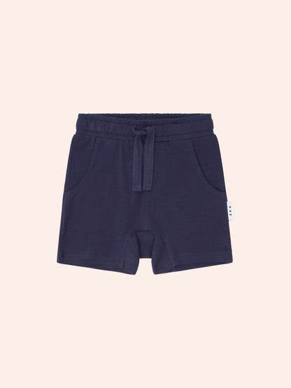 Peekaboo Varsity Hux Tee + Navy Gusset Short Set
