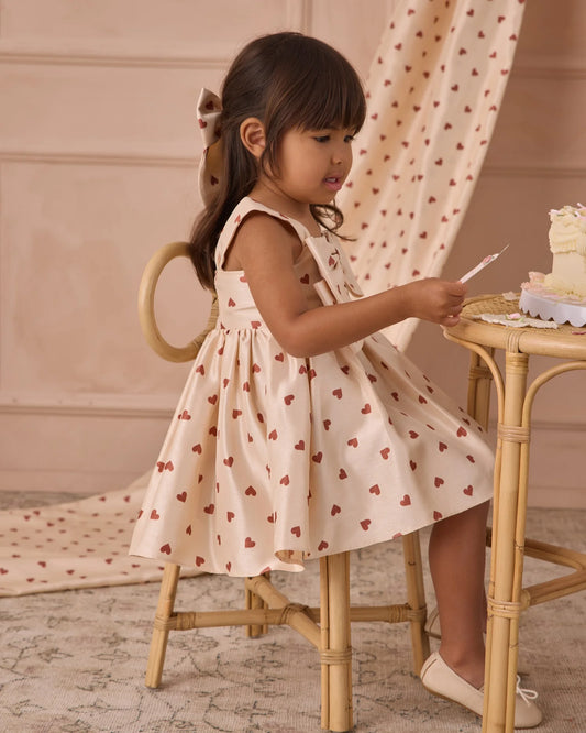 Cindy Dress Red Hearts