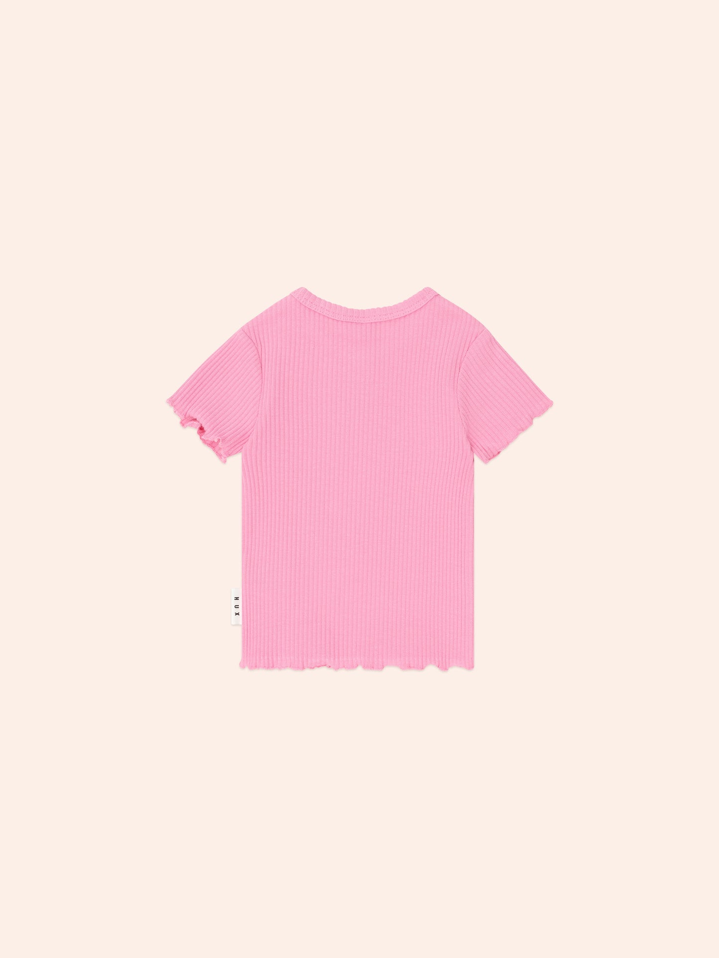 Dreamy Denim Hearts Pinafore + Strawberry Rib Tee