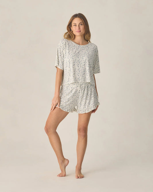 Women's Mosie Set Blue Ditsy