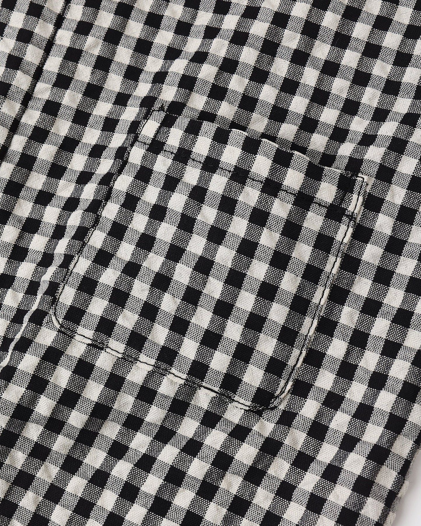 Button Jumpsuit Black Check