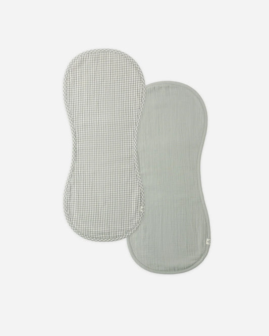Burp Cloth, 2 Pack Sage Gingham, Sage