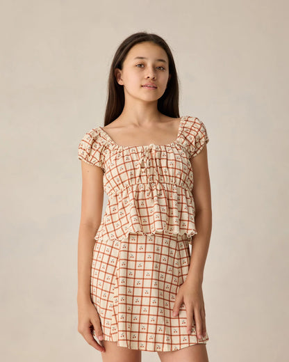 Teen Rylan Top Cherry Check