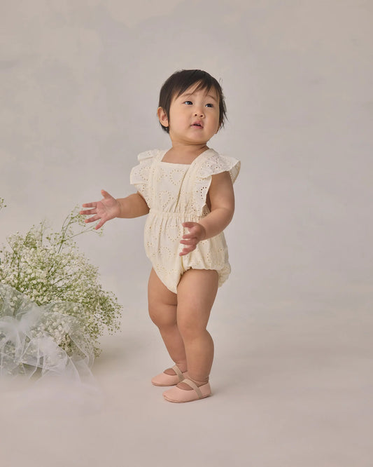 Lucy Romper Ivory
