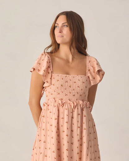 Women's Francesca Dress Cherry Embroidery