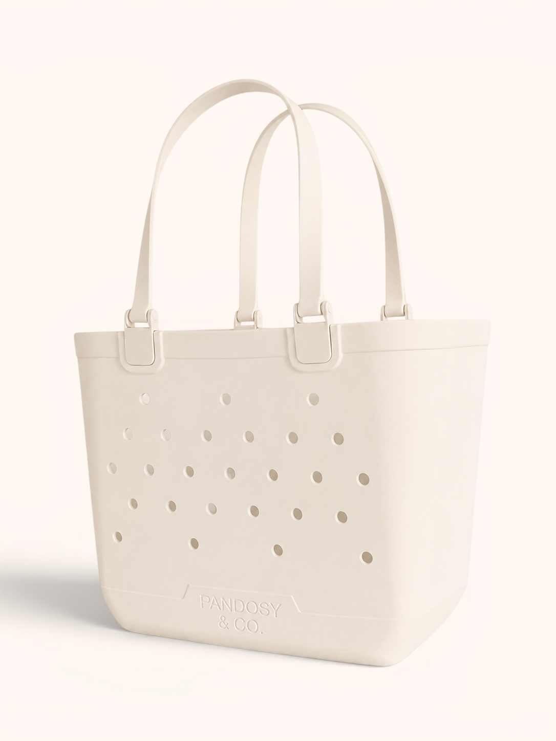 Haul-All Large Tote in Cream