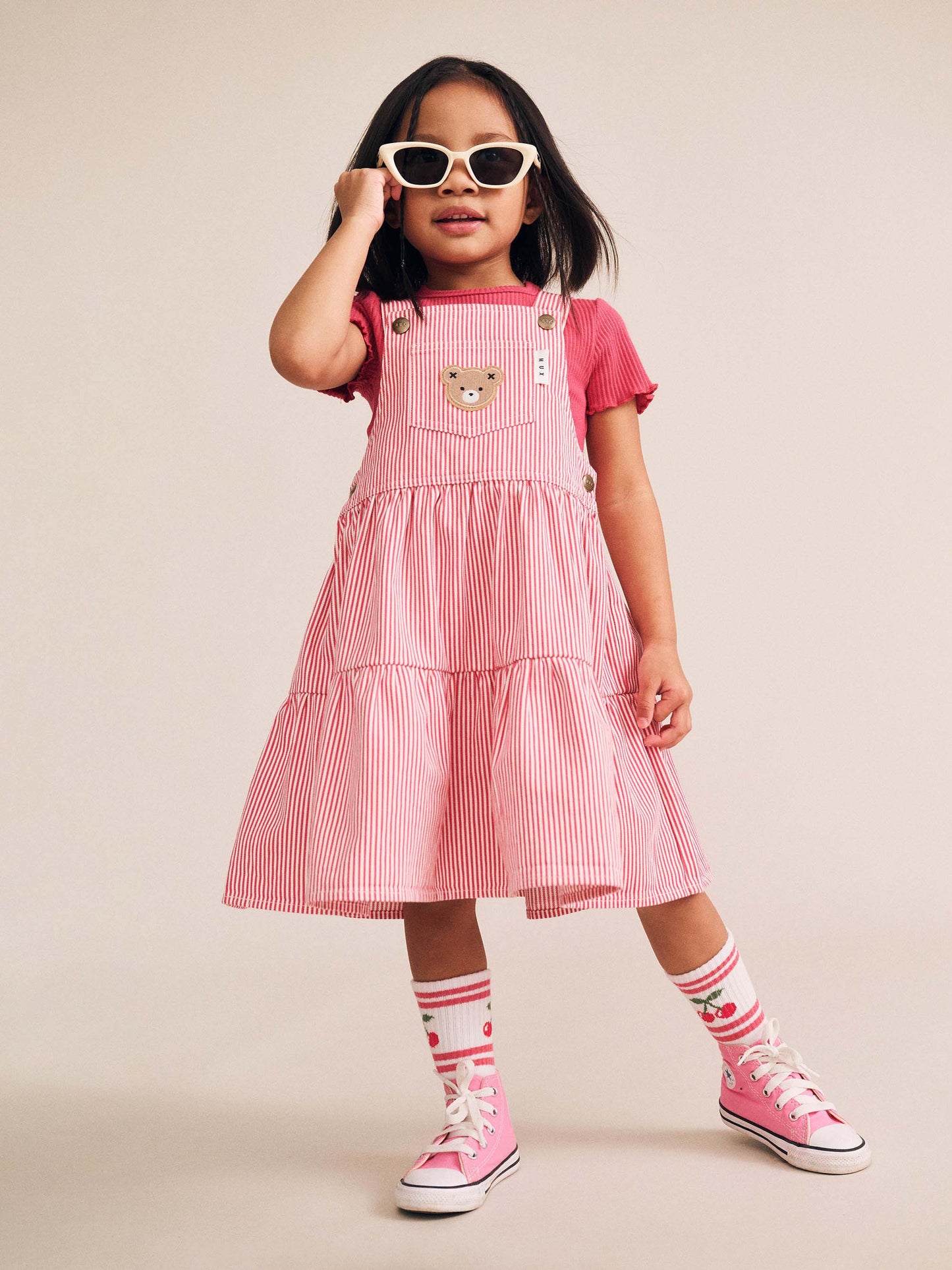 Classic Stripe Pinafore Dress