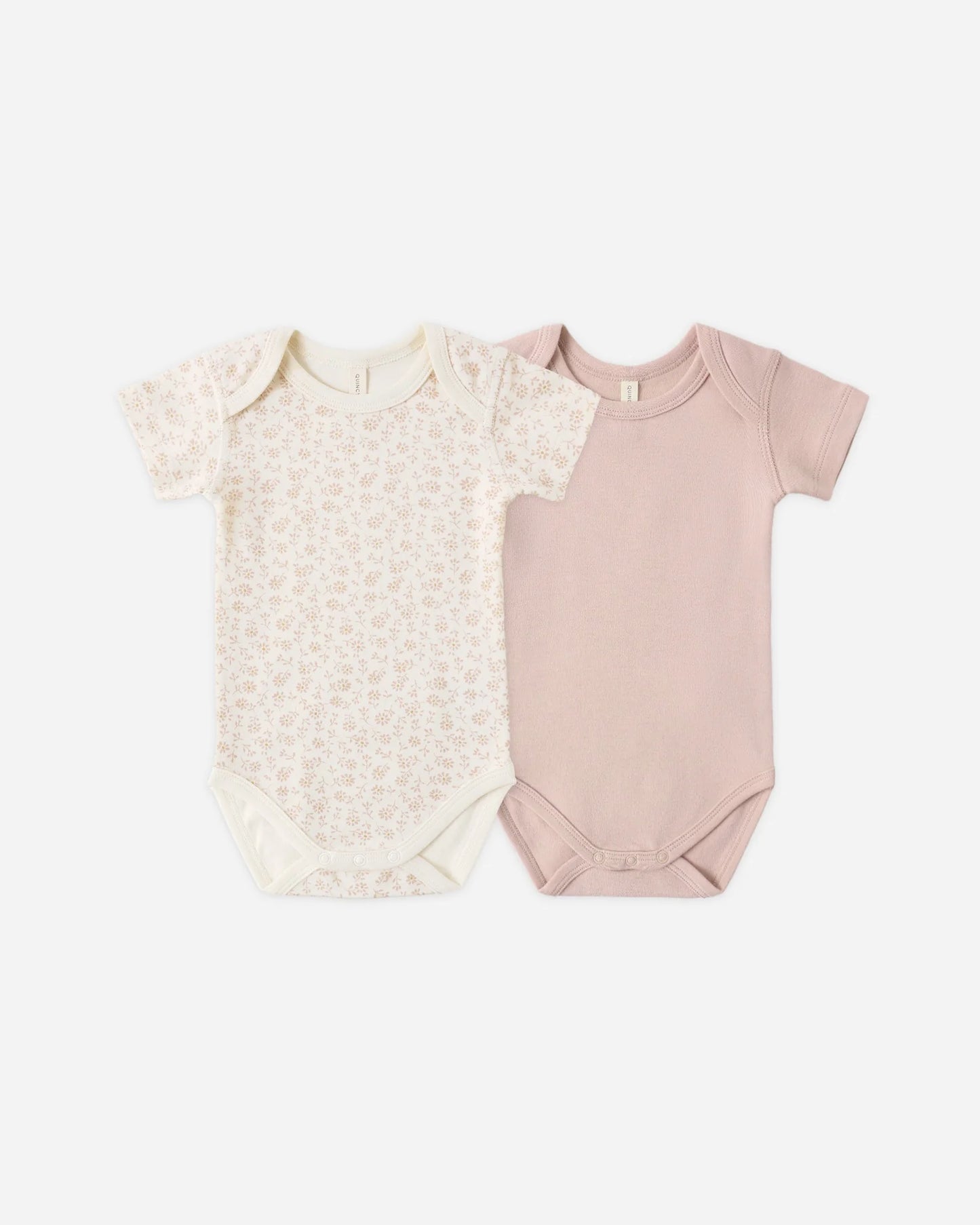 Short Sleeve Bodysuit Pack Ditsy + Baby Pant Blush