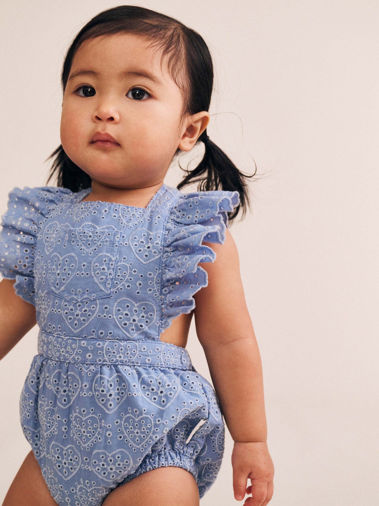 Frilly Broderie Playsuit