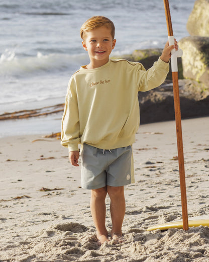 Relaxed Sweatshirt Chase The Sun + Citron Short Set