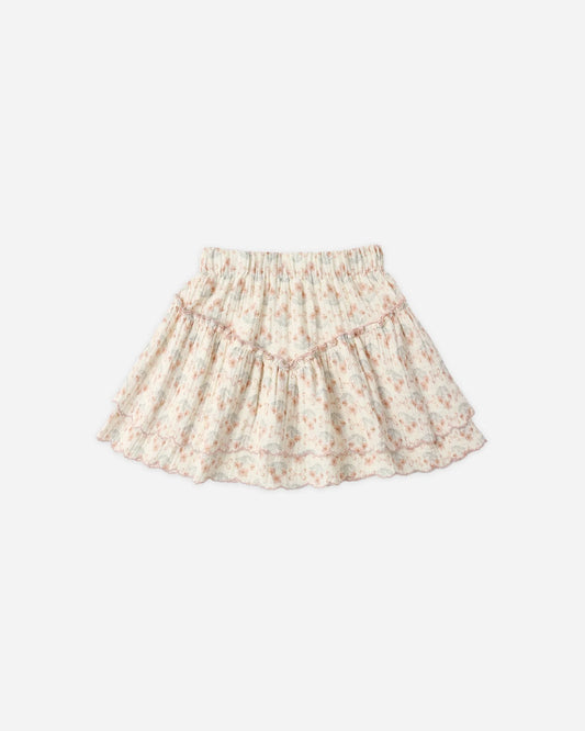 Tiered Mini Skirt || Blossom
