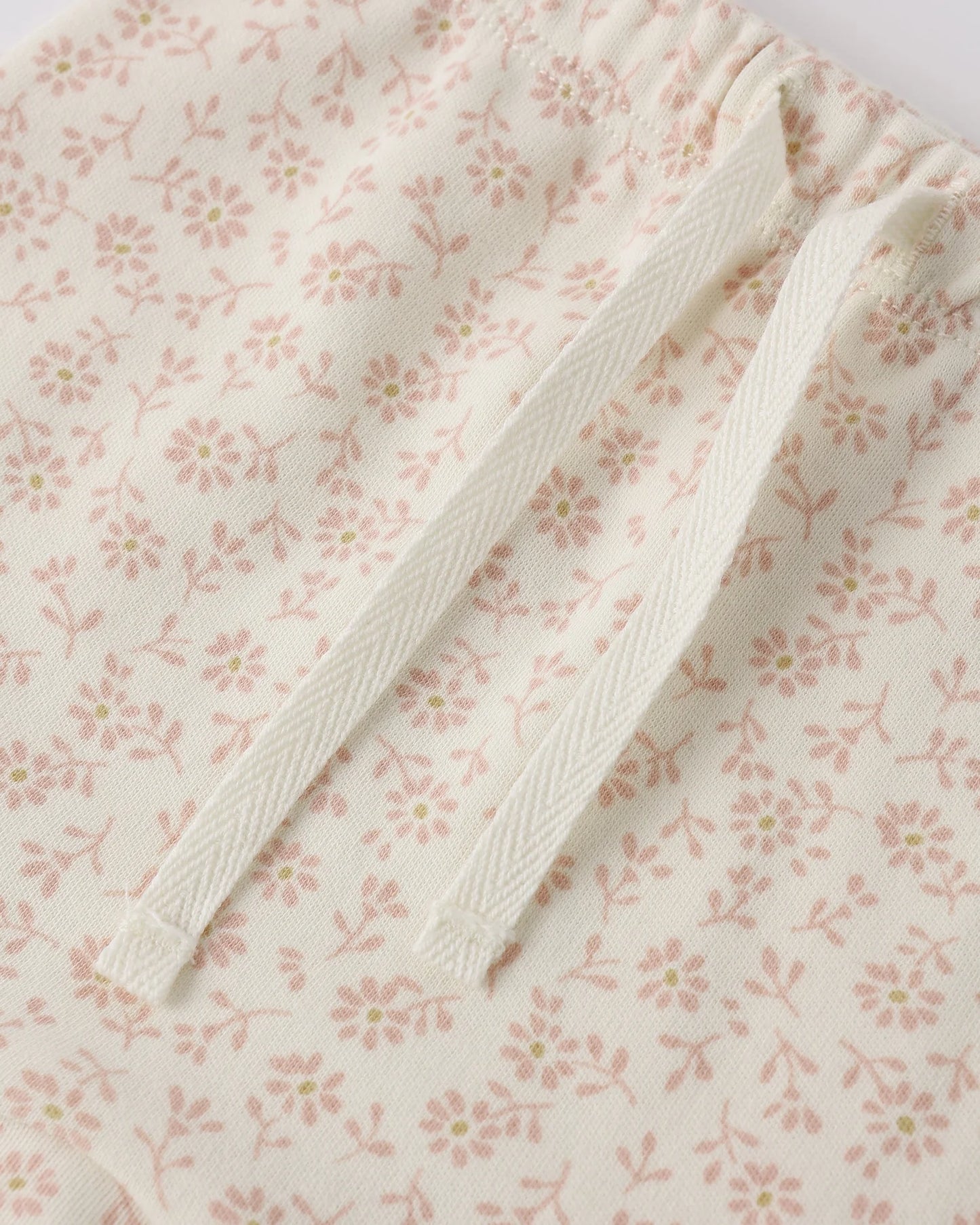 Wrap Top + Footed Pant Set Ditsy