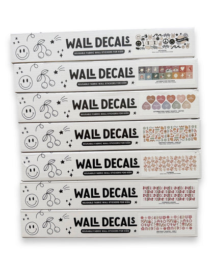 Peel & Stick Fabric Wall Stickers - Cherries & Bows