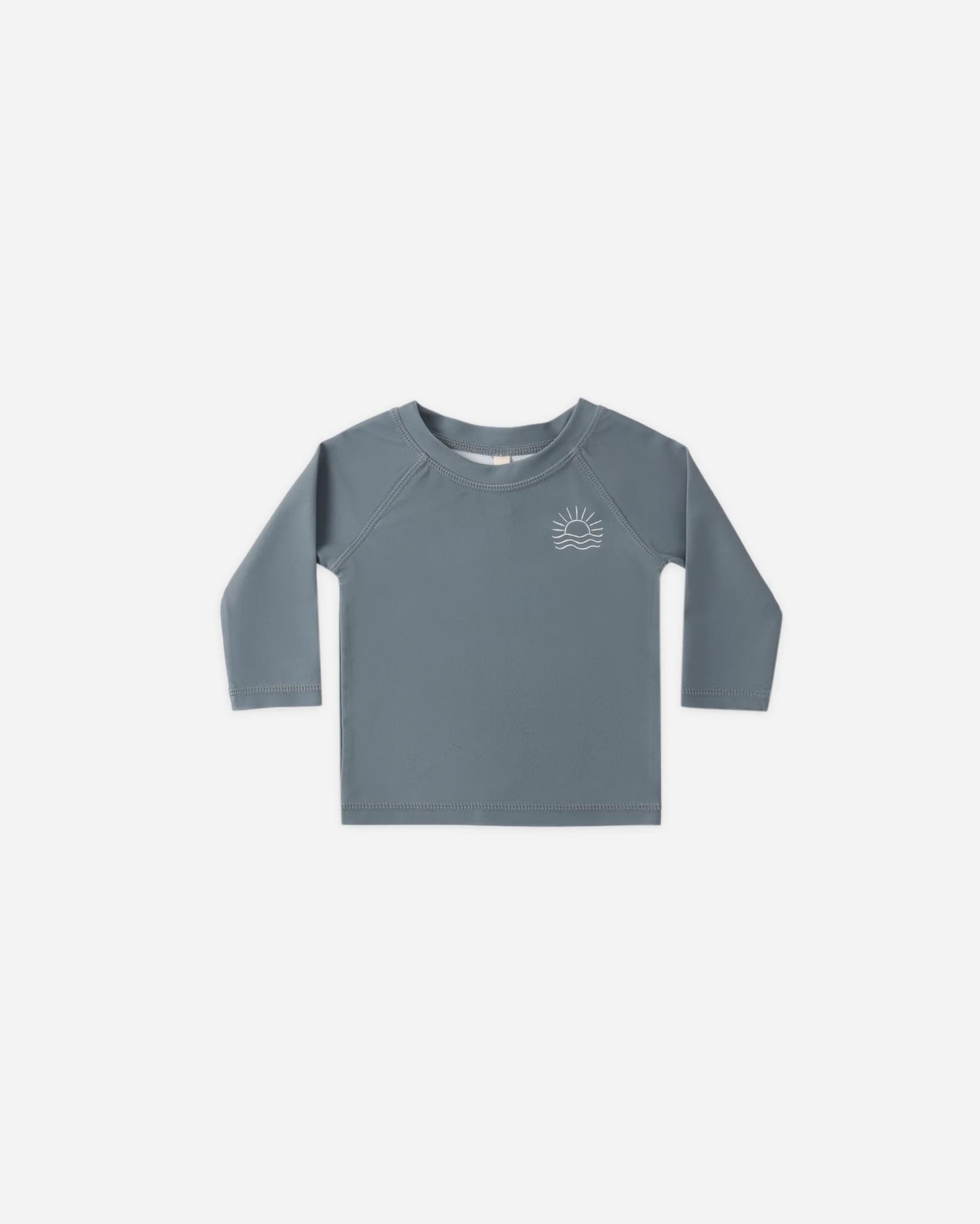 Boys Swim Short Ocean Gingham + Rashguard Ocean