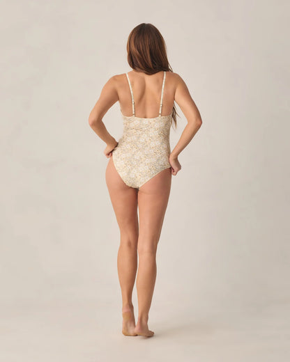 Women's Keyhole One-Piece Lemon Meadow