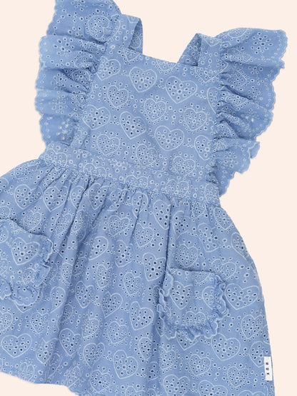 Frilly Broderie Pinafore Dress