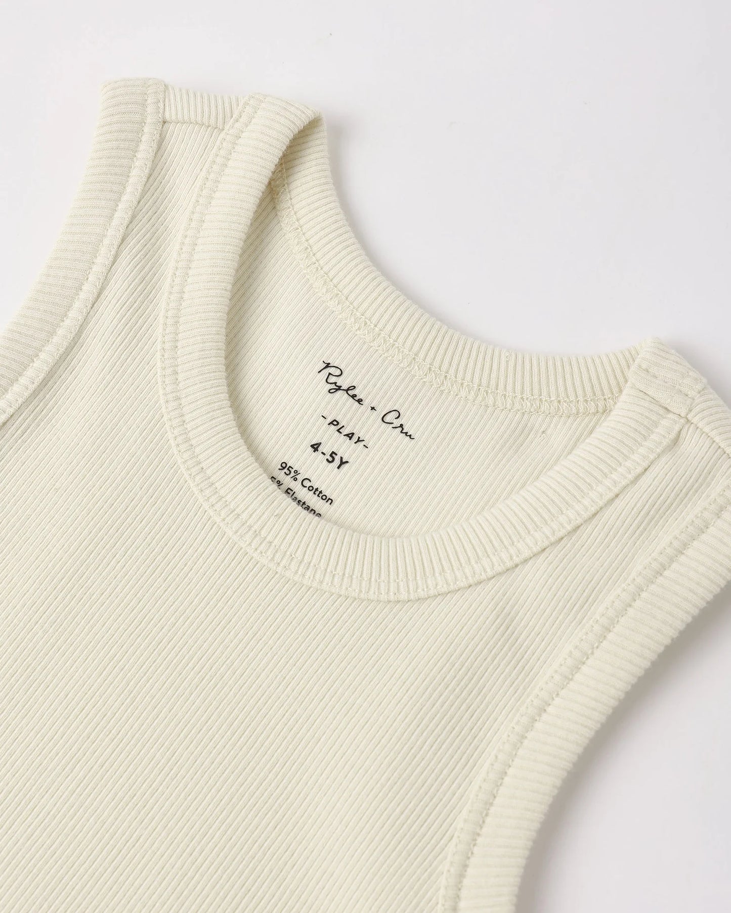 Ribbed Tank Set || Natural, Heathered  Marine