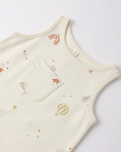 Sleeveless One-Piece Carnival