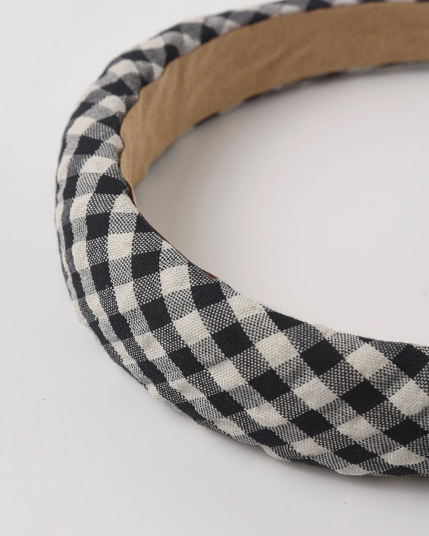 Padded Headband Black Check