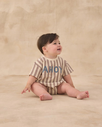 Relaxed Bubble Romper Ahoy