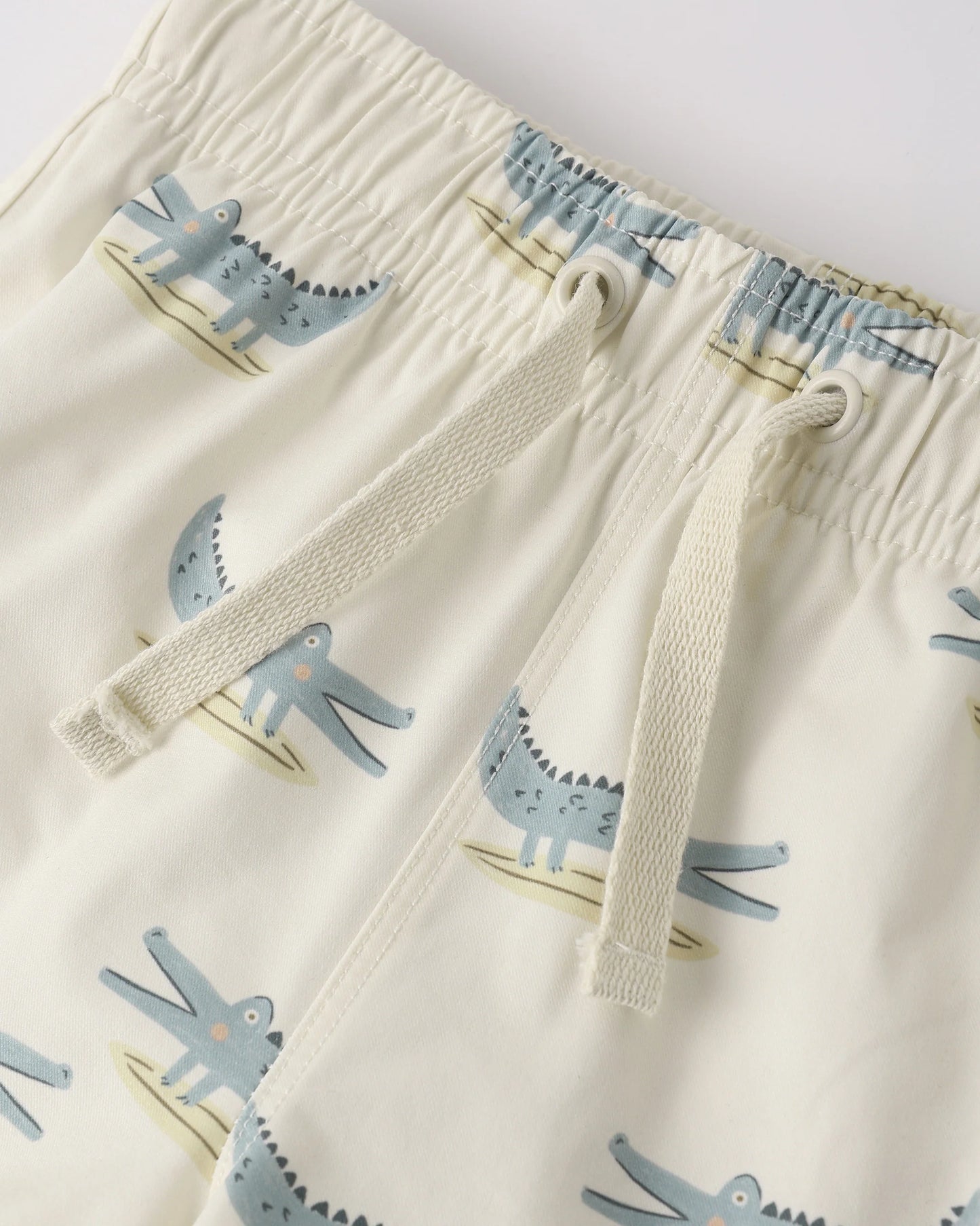 Swim Trunk Alligators + Short Sleeve Rashguard Sea Green
