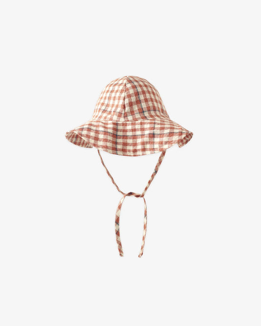 Floppy Sun Hat Poppy Gingham