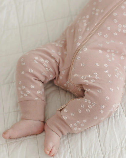 Zip Longsleeve Sleeper Mauve Daisy