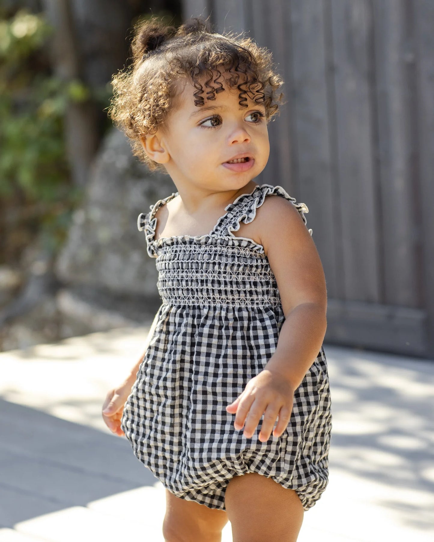 Julia Romper Black Check